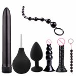 1Set Manual Butt Plug Adult Vibrator Sex Toys Clitoral Stimulator for Women Men