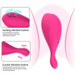 Women Clit Sucker Vagina Sucking Vibrator 5 Frequency Double Suck 8 Frequency Vibration Clitoris Stimulator Tongue Licking Sex
