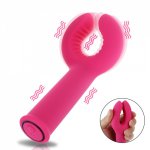 Double Penetration Dildo Vibrator Sex Toys for Women Men Adult Couples Clamps Nipple Clitoris Vagina Penis Stimulator Massager