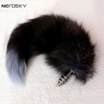 Sex Toys for Women Butt Plug Fox Tail Metal Anal Plug  Massage Unisex Sex Toy for Couples, anal toy fox tail for cosplay Zerosky