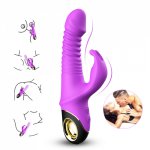 9 Speed Vibrating G-spot Vibration Rabbit Vibrator USB Rechargeable Masturbation thrusting Dildo Vibrator Sex Toy for woman
