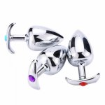 Metal Anal Toys Butt Plug Dildo S/M/L Smooth Prostate Massager Anus Beads Sex Product For Adults Men Female Colors