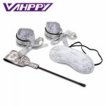 3 pcs white  Hot Lace Mask Blindfolded Patch handcuffs for sex Adult Games Erotic Toys bdsm bondage whip sex toys for Woman
