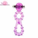 Dual Stong Vibrating Bullet Penis Ring Couples Ring Clit Vibrator Adult Sex Toys For men Sex Products