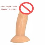 4.7 inch Dildo Realistic Huge Penis Sex production for Woman Silicone Real Rubber Dick Foreskin Big Dildo Suction Adult Sex Toy