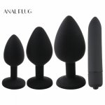 ANAL PLUG Silicone Anal Plug Jewelry Dildo Vibrator Sex Toys for Woman Prostate Massager Bullet Vibrator Butt Plug For Men Gay