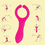 New Silicone G Spot Stimulator With Butt Plug Vibrator Nipple Clip  Masturbate Vagina Vibrator Adults Sex Toys For Women Couple