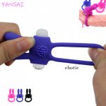 Cute Look Rabbit Cock Ring Penis Vibrator Ring Penis Trainer Delay Ejaculation High Elastic Silicone Ring For Men Dick Toys