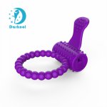 New 2018 Sex Products For Male Stretchy Cock Rings ScrotumVibrator With Teardrop Penis Sex Toys Clitoris Stimulator Vibrator