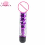 Multispeed Jelly Vibrating Dildo, 100% Waterproof Realistic Shape Clear Fake Penis, G Spot Sex Toys For Women Masturbation