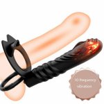 Sex Shop New Double Penetration Anal Plug Dildo Butt Plug Vibrator For Men Strap On Penis Vagina Plug Adult Sex Toys For Couples