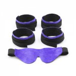 Manyjoy Restraint System BDSM Bondage Sex Products Eye Mask Handcuffs Ankle Cuffs Sex Toys For Adult Slave Role Play Games