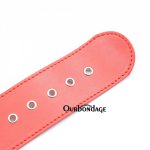 Ourbondage 3 Colors PU Leather Handcuffs BDSM Bondage With Collar Sex Toys For Women