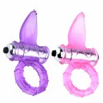 Powerful Vibration Dildo Ring Clitoral Stimulator Licking Massager Exercise Sex Toy for Adult Men Couples