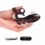 Finger Sleeve Bullet Vibrators G-spot Massage Vibrator Clitoris Stimulator Adult Sex Toys for Women Clit Stimulate Masturbators