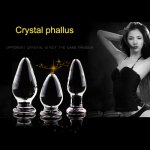 Newly 1 Pcs Butt Anal Plug Glass Sex Adult Toy Safe Comfortable Gifts for Women Men 19ing