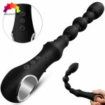 Vibrating Prostate Massager Men Anal Plug Waterproof with Powerful Motors 10 Stimulation Patterns Butt Anus Silicone Sex Toys