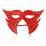 Adult Games Rivet Sexy Leather Rivet Eye Mask Fetish BDSM Bondage Halloween Party Mask Erotic Sex Products Sex Toys For Couples