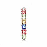Colorful Dotted Pyrex Glass Anal Butt Plug Crystal Anal Dildo Ass Beads Penis Erotic Sex Toy for Women Adult Products for Couple