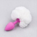 Small Silicone Anal Butt Plug with Rabbit Tail G-spot Stimulator S&M Sex Toys For Women Fetish RolePlay Adult Games Sex Products