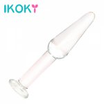 Ikoky, IKOKY Butt Plug Dildo Erotic Toys Masturbation Glass Anal Plug Sex Toys for Men Women Anal Sex Toys Prostate Massager