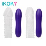 Ikoky, IKOKY Vibrator Sex Toys for Women Vaginal Massage Female Masturbation Dildo Penis Sleeve Clitoris Stimulator