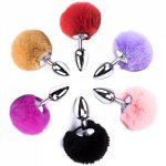 Manyjoy Metal Anal Toys Rabbit Tail Anal Plug Erotic Anus Toy Butt Plug Sex Toys For Woman And Men Butt Plug Adult Accessories