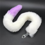 80cm Long Tail Fluffy Anal Plug Sex Toys Erotic Butt Plug Sex Products Toy for Woman And Men Adult Games