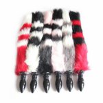 6Colors Anal Sex Toys with Fox Tail Anal Beads Black Silicone Anal Butt Plug Couple Erotic Cosplay Sex Toys for Women And Men.