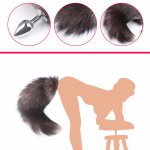 Fox, Adult Fox Tail Sex Toys For Women Adult Metal Anal Plug Expandable Butt Plug Tail Couples Games Erotic Accessories Gay Sex Shop