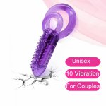 10 Speeds Bullet Anal Vibrator Unisex Double cock Rings For Penis Vibrator Sex Toys For Men Woman Masturbator Erotic Adult Toy