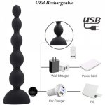 Vibrating Prostate Massager Anal Beads Butt Plug 10 Stimulation Patterns 3 Speeds for Wireless Remote Control Anal Pleasure