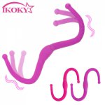 Ikoky, IKOKY 12 Speed Double Head G spot Anal Sex Toy for Women Lesbian Flexible Strapon Dildo Vibrators Vaginal massager Adult