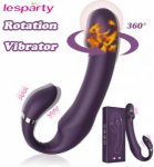 Strapon Dildo Vibrator for Women Double Penetration Vibrator Strapless Strapon for Lesbian Rotation Vibrator Sex Toys for Couple