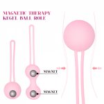 Safe Silicone Smart Magnetic Ball Kegel Ball Ben Wa Ball Vagina Tighten Exercise Machine Vaginal Geisha Ball Sex Toys for Women