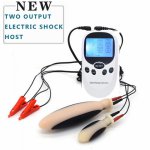 Electric Shock Kit Silicone Anal Plug Nipple Clamps Vagina Butt Plug Massage Medical Themed Dilator Electro Sex Toys For Couple