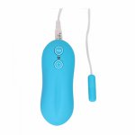 10 Speeds Vibration Bullet Jump Vibrating Egg Sex Toys Adult Toy Sex Products Wireless Remote Control Vibrator CHC35005Blue