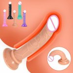 No Vibration Vagina Clitoris Dildos Anal Realistic Dildo Soft Penis Suction Adult Fetish Games Sex Toys For Men Woman Erotic