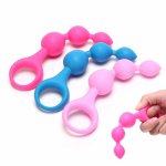 1PCS Colorful Anal Ball Butt Plug Large Size Anal Beads Silicone Anal Sex Toys Male Prostate Massager