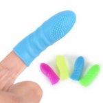 1PC Adult Games G Spot Stimulator Female Masturbation Massage Vibrator Soft Silicone Fingers Condom Flirting Sex Toys for Couple