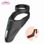 Penis Vibrating Ring Cock Ring Double Ring Adult Sex Toys for Men  Male for Couples Clitoris Vibrators for women Sex Shop
