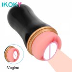 Ikoky, IKOKY Male Masturbator Cup Penis Masturbation Sex Machine Sex Toys for Men Vagina Real Pussy Erotic Adults Products