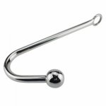 30*250mm Stainless Steel Anal Hook Metal Butt Plug With Ball Anal Plug Anal Dilator Gay Sex Toys For Men And Women Adult Games