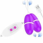 Vagina Balls Vibrators 12 Frequency Vibrating Dildo Clitoris Stimulator Sex Toys For Women Vaginal Massager USB Charging