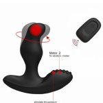 360° Head Rotating 16 Mode Vibration Male Prostate Massager G-Spot Stimulate Vibrator Butt Plugs Anal Sex Toys For Men and Women
