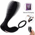 10 Vibrating Mode Gay Stimulator Male Prostate Massager Vibrator P-Spot Anal Plug Sex Toys Rechargeable For Men Couple Women