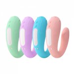 Portable Mini U Shape G-spot Anal Double-head Dildo Vibrator Sex Toy for Women Couple Clitoris Stimulator Vagina Pussy Massager