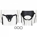 LoveFun Fetish Fantasy Beginner's Unisex Strap-On Harness Kit with 6.4 Inch Realistic Pegging Dildo（Include:3 Rings） …
