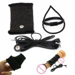 Adult Penis Sleeve Ring Electro Shock Sex Toy Electrical Stimulation For Men