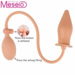 Meselo Silicone Inflatable Butt Plug Expandable Anal Sex Flirting Toy Massager Anal Plugs Masturbation Adult Game Sex Products